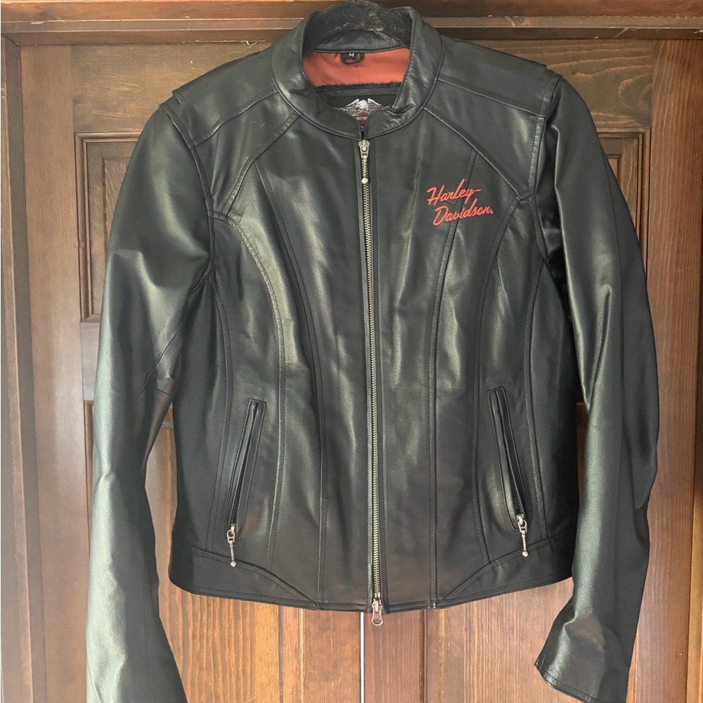 NWOT Harley-Davidson Women's Genuine Leather Riding Jacket - Size M